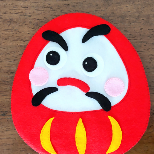 だるま☆フェルトの福笑い おもちゃ・人形 キキ 通販 16590135｜Creema