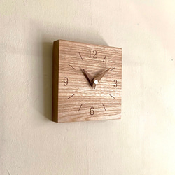 木の時計　KAKU　【タモ材】 7枚目の画像