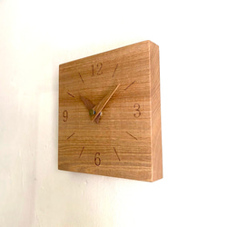 木の時計　KAKU　【タモ材】 6枚目の画像