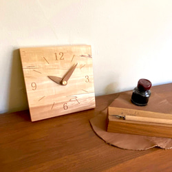 木の時計　KAKU　【トチ材】 7枚目の画像