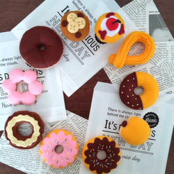 フェルトままごと☆ドーナツ屋さん おもちゃ・人形 キキ 通販 16590419