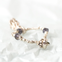 -Botanical charm・Iolite- beads ring 4枚目の画像