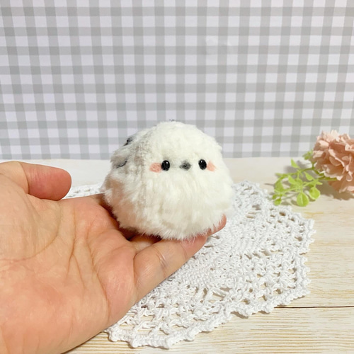 シマエナガくまちゃんb　羊毛フェルト メンバー限定ロングver.】シマエナガくまちゃん作りました