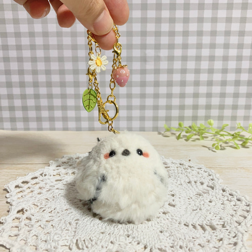 ♡もふもふましゅまろシマエナガちゃん♡羊毛フェルトマスコット ♡もふもふましゅまろシマエナガちゃん♡羊毛フェルトマスコット