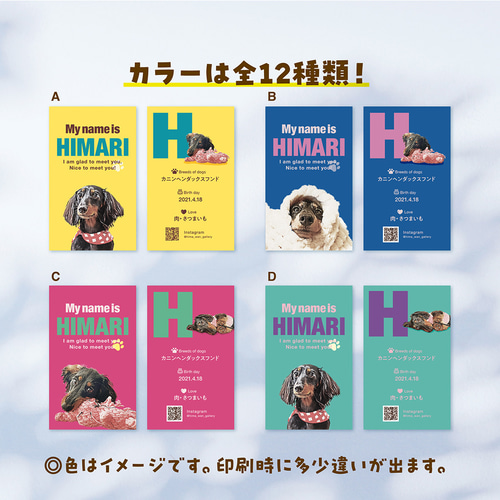 Natsu様✶⋆オーダー専用ページ メッセージカード ハンドメイド カートネームプレート〈ビスケットstyle〉☆犬猫 うちの子