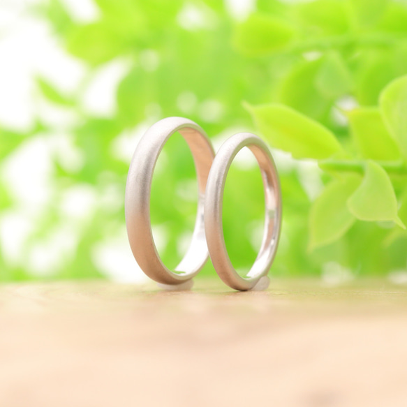 【PT950】プレーン 結婚指輪  ペアリング 1枚目の画像