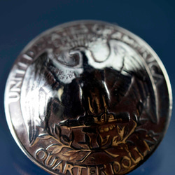 vintage 本物のコイン コインコンチョ　コインボタン（11065-494　）レザークラフト材料 5枚目の画像