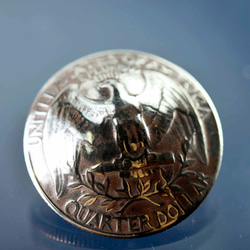 vintage 本物のコイン コインコンチョ　コインボタン（11065-494　）レザークラフト材料 4枚目の画像