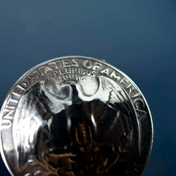 vintage 本物のコイン コインコンチョ　コインボタン（11065-494　）レザークラフト材料 6枚目の画像