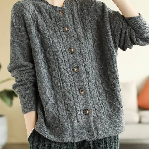 ニット カーディガン レディース 愛されニット クロップド丈