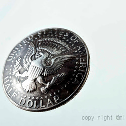 vintage 本物のコイン コインコンチョ　コインボタン（11223-494　）レザークラフト材料 3枚目の画像