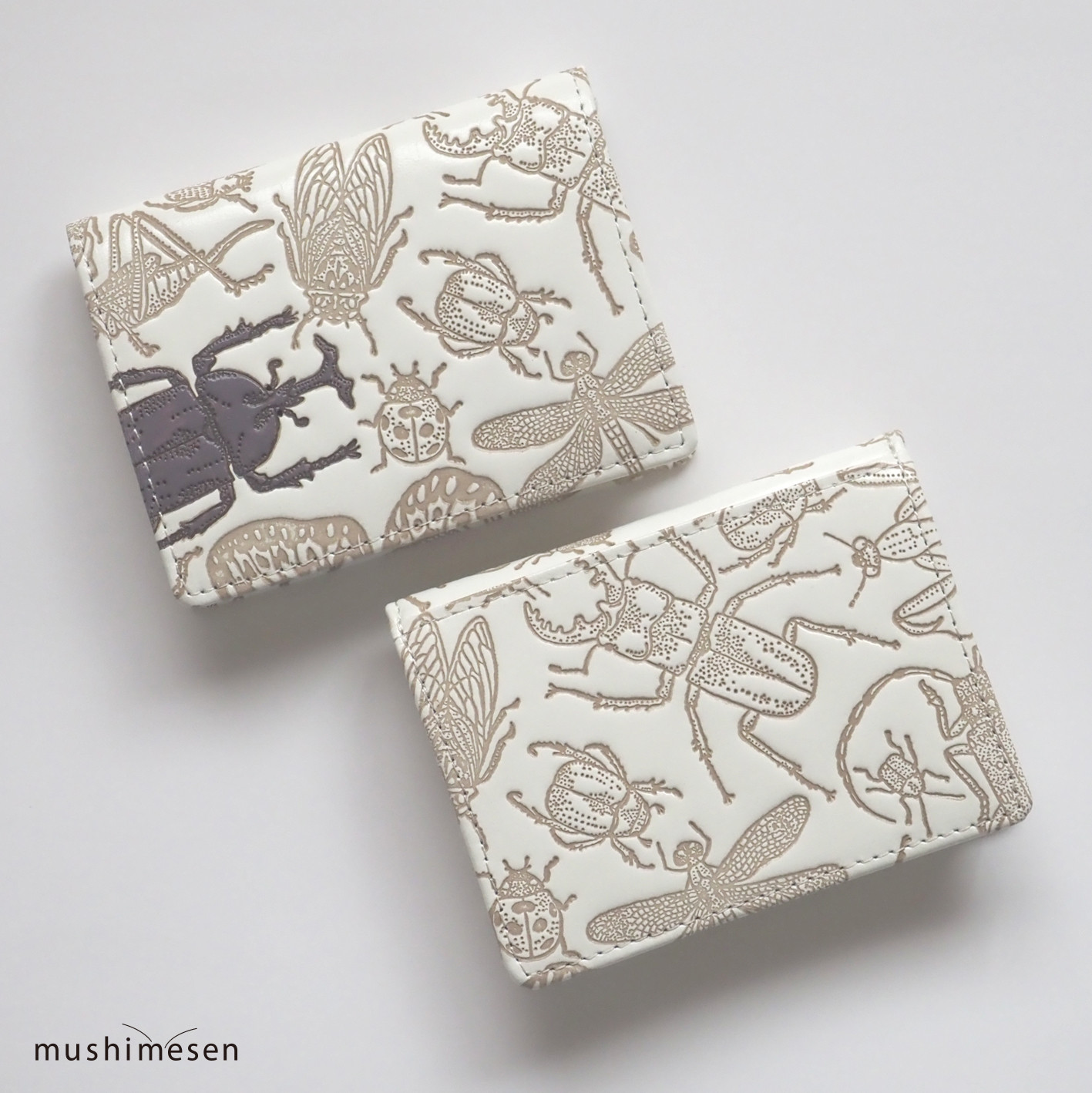 【入荷しました! 1点あります】文庫革「日本の昆虫シリーズ」小銭入れ（カブトムシ）