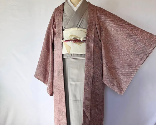 新品 正絹 単衣 女物 長羽織 小花 着物 haori しば田（お休み） 通販 
