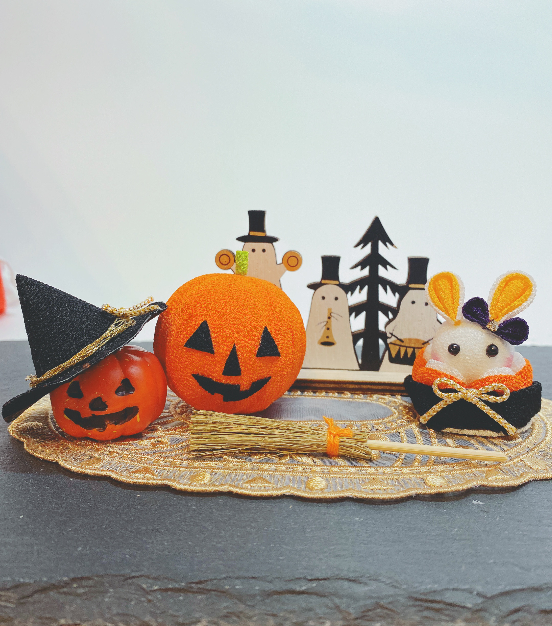 つまみ細工 つまみ細工ハロウィン ハロウィン Halloween