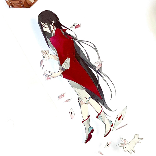 td-630○海外マステ 切り売り ／ 人物マステ マスキングテープ 空飛ぶ