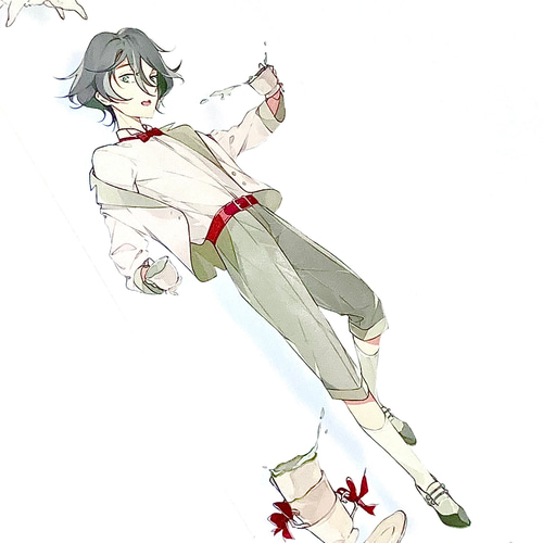 海外マステ切り売り C-526 td-630○海外マステ 切り売り ／ 人物マステ マスキングテープ 空飛ぶ