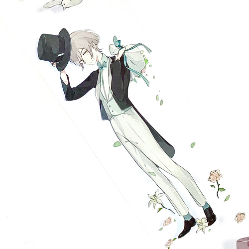 td-630○海外マステ 切り売り ／ 人物マステ マスキングテープ 空飛ぶ