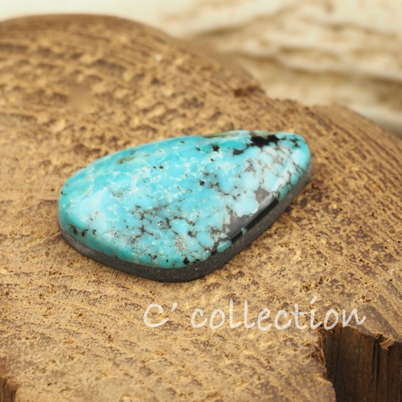 11,7ct Morenci Turquoise モレンシ ターコイズ MO-47 ルース 天然石 トルコ石 材料 1枚目の画像