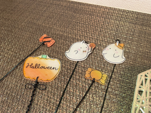 Halloween♡︎ガーデンピック♡︎ワイヤーアート 9枚目の画像