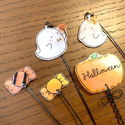 Halloween♡︎ガーデンピック♡︎ワイヤーアート 2枚目の画像