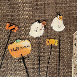 Halloween♡︎ガーデンピック♡︎ワイヤーアート 8枚目の画像