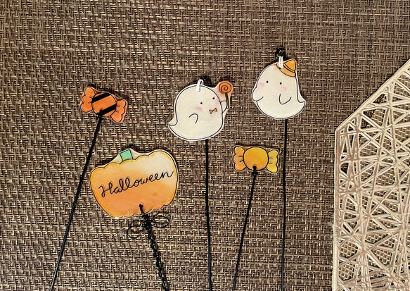 Halloween♡︎ガーデンピック♡︎ワイヤーアート 8枚目の画像