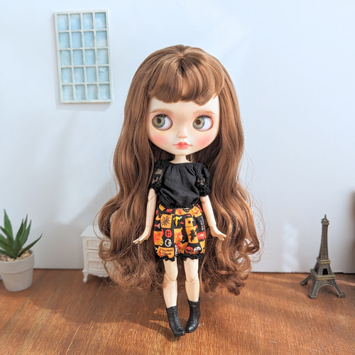 単品※白のふんわりかぼちゃパンツ※ブライスアウトフィット※1/6ドール服