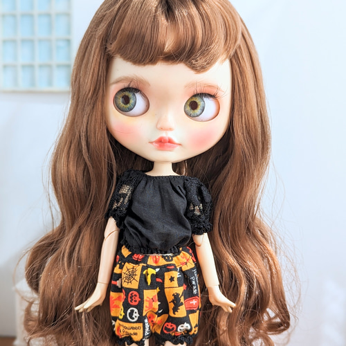 単品※白のふんわりかぼちゃパンツ※ブライスアウトフィット※1/6ドール服