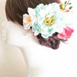 花姫 ピオニーと椿の髪飾り6点Set No868 9枚目の画像