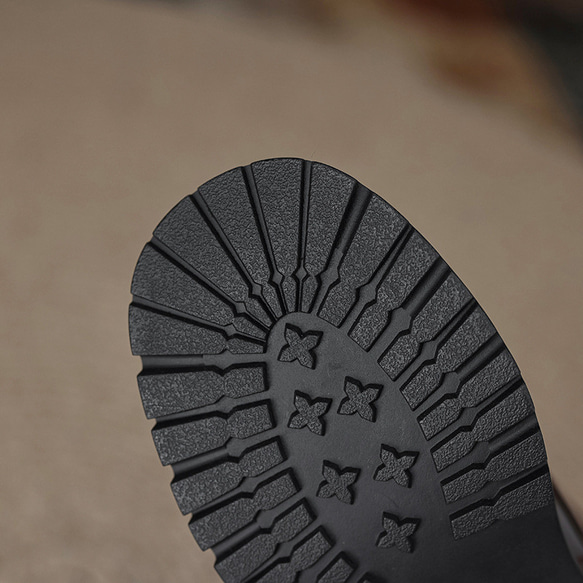 オーダーメイド オーダー靴 ショートブーツ ブーツ レディース 秋冬 ローヒール ブラ22-25.0サイズ 3826 12枚目の画像