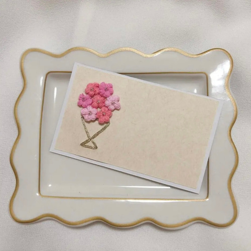 花の刺繍　シガレットカード　Sサイズ 24枚セット Amazon.co.jp: 花刺繍初心者キット |刺繍セット |初心者向け刺繍