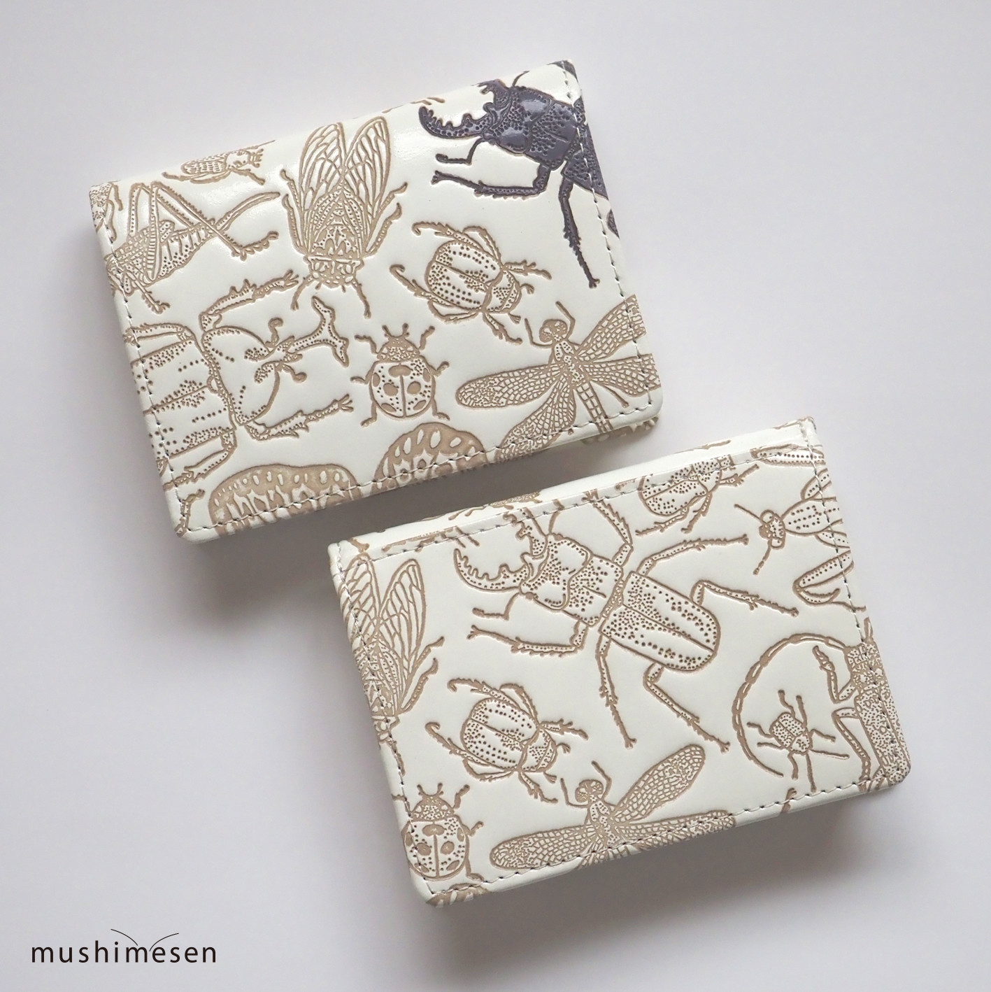 【入荷しました! 1点あります】文庫革「日本の昆虫シリーズ」小銭入れ（ミヤマクワガタ）