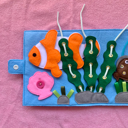 フェルト絵本✴︎sea クラゲ 雑貨・その他 もこも工房 通販 16592647