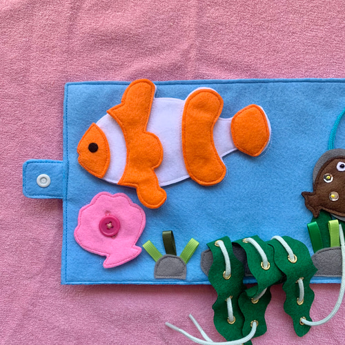 フェルト絵本✴︎sea クラゲ 雑貨・その他 もこも工房 通販 16592647