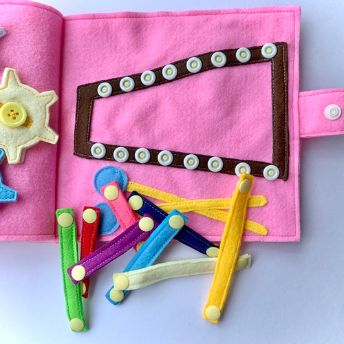 フェルト絵本☆おもちゃ カラフルおもちゃ箱で遊ぼう おもちゃ・人形