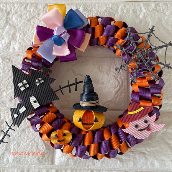ハロウィンリース フローレックス ハロウィン リース HW-1633 1個（ご注文単位1個