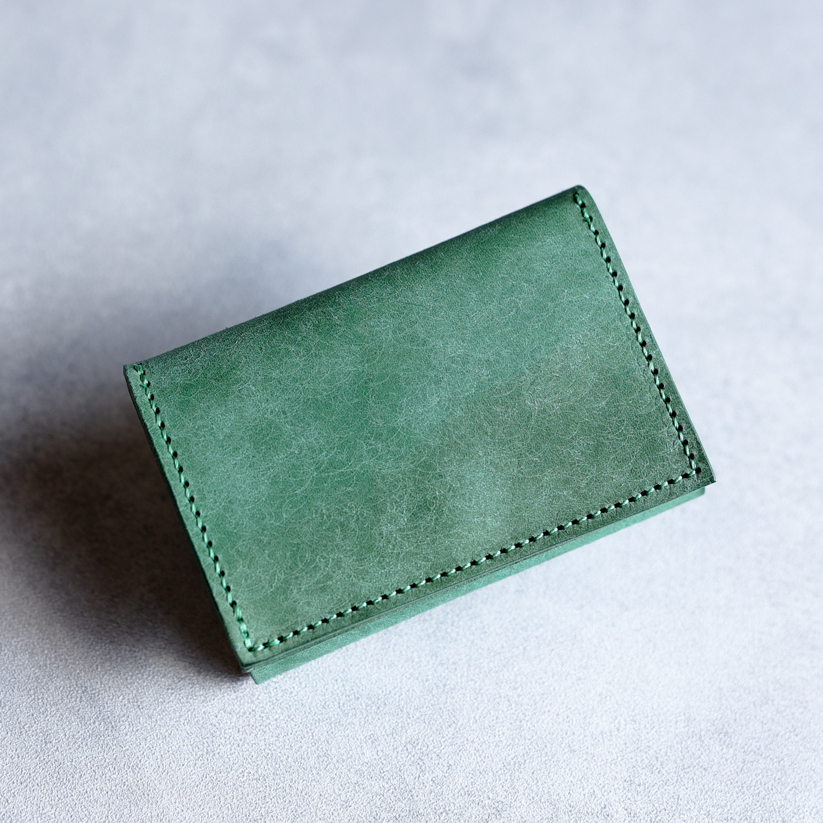 送料無料 AURAMU イージーウォレット イタリアンレザー CESC セージ ミニ財布 コンパクト財布