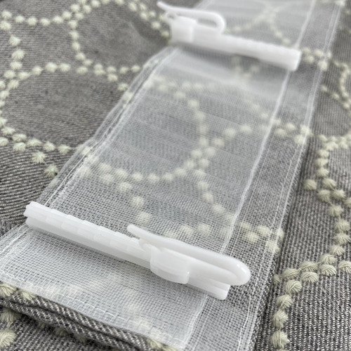 ミナペルホネンフルオーダーカーテン グレーxライトグリーン