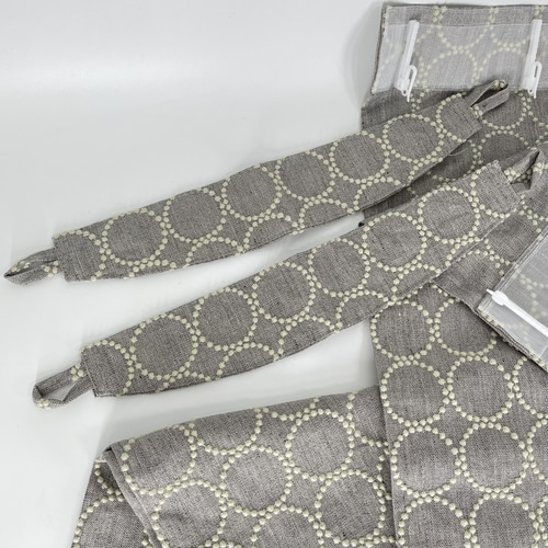 ミナペルホネンフルオーダーカーテン グレーxライトグリーン