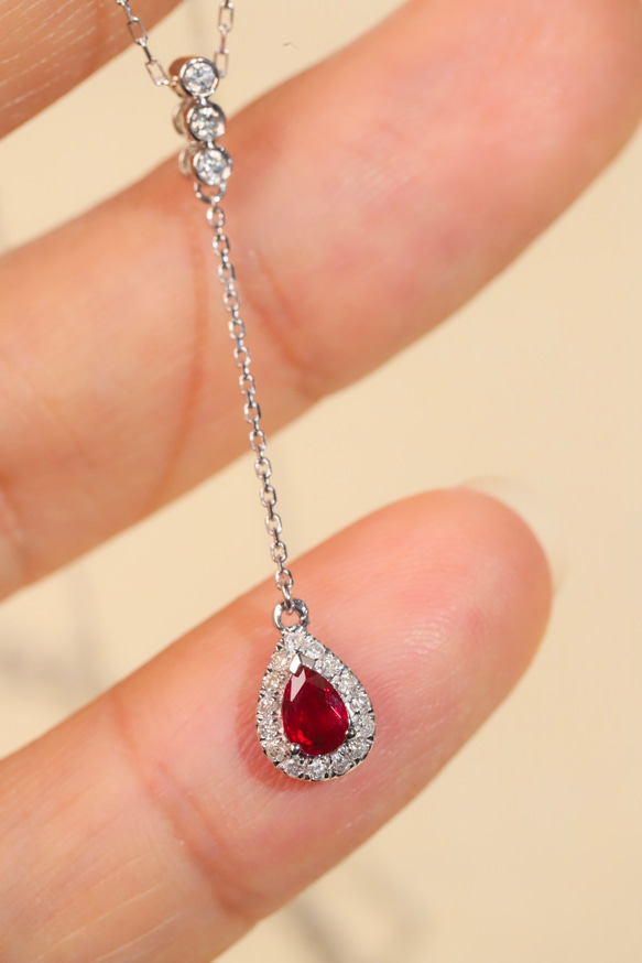 K18 ルビー　ダイヤモンド　ネックレス ルビーダイヤモンドネックレス K18 新品