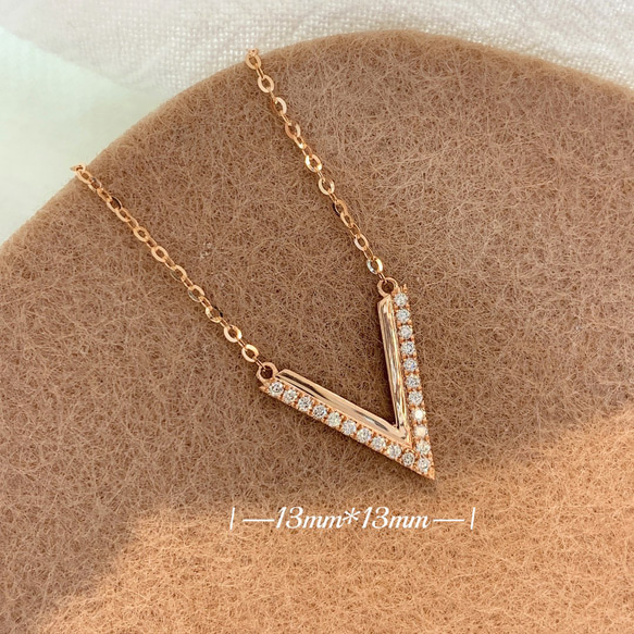 K18   天然ダイヤモンド　新品　ネックレス