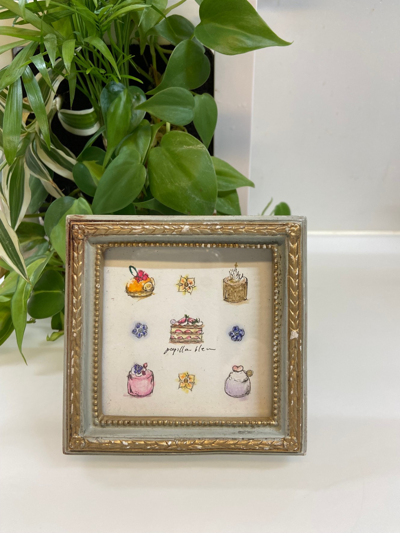 【メッセージ&名入れ】結婚祝い・誕生日・新築祝い・ギフト・プレゼント　「可憐なスイーツと花の世界」