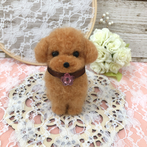 [お迎え決まりました]　　　　トイプードル♡ミニ❤️ハンドメイド❤️羊毛フェルト お迎え決まりました] トイプードル♡ミニ❤️ハンドメイド