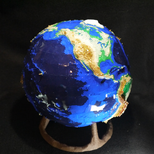 New TopoGlobe-7inches：超立体地球儀&月 その他インテリア雑貨 sgeez