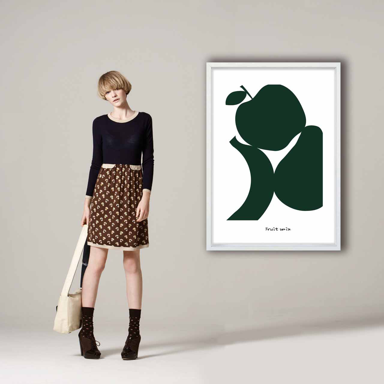 フルーツモダン　イラスト　ポスター　A4 A3 A2 A1　アートポスター　アート/sei/新着順検索　1955