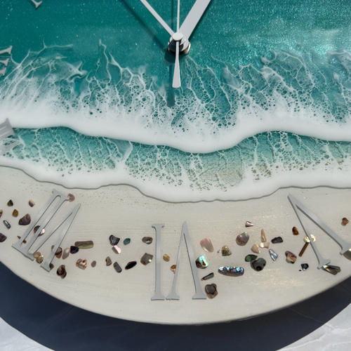 海の壁掛け時計 開店祝い 引越し 癒し 大切な人へのプレゼント アート