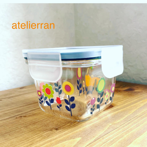 昭和レトロ専用食品保存容器 せっと 昭和レトロ 果物イラスト入り ホーロータッパー丸型保存容器 5個