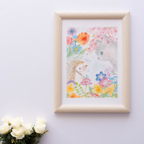 花のパステル画 A4サイズ 花のパステル画 A4サイズ