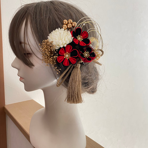 若草_Wakakusa】 お花の髪飾り HairOrnament ヘアアクセ