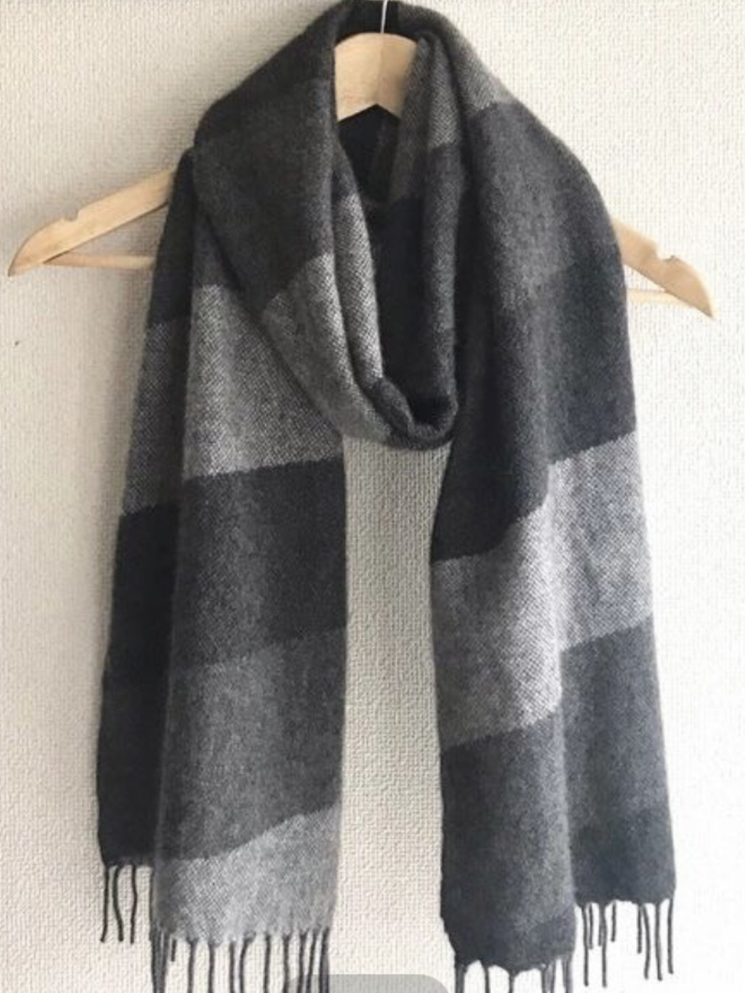 【受注制作御予約】手織りカシミヤマフラー　お好きなデザインでのオーダーメイド(およそ25 x 175 cm)｜詳細画像